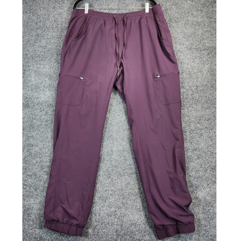 Eddie Bauer Women Gorpcore Athleisure Hiking Travel Fleece Jogger Pants Size 14